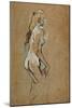 Fillette nue-Nude girl, 1893 Oil on cardboard, 59,4 x 40 cm.-Henri de Toulouse-Lautrec-Mounted Giclee Print