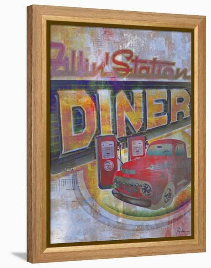 Fillin Station-Greg Simanson-Framed Premier Image Canvas