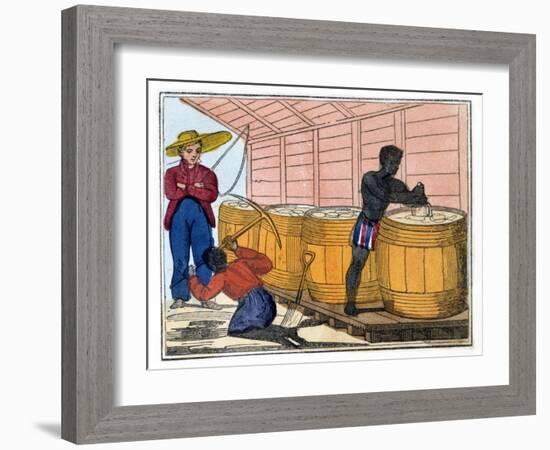 Filling and Heading Casks, 1826-Amelia Alderson Opie-Framed Giclee Print