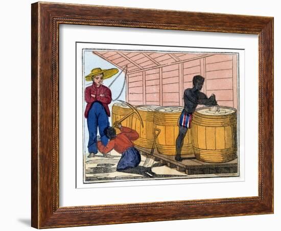 Filling and Heading Casks, 1826-Amelia Alderson Opie-Framed Giclee Print