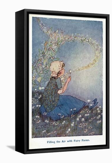 Filling the Air with Fairy Forms-Hilda T. Miller-Framed Premier Image Canvas