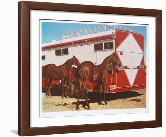 Fillys with Trailer-Richard McLean-Framed Collectable Print