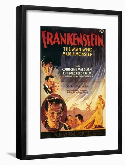 Film: Frankenstein, 1931-null-Framed Giclee Print