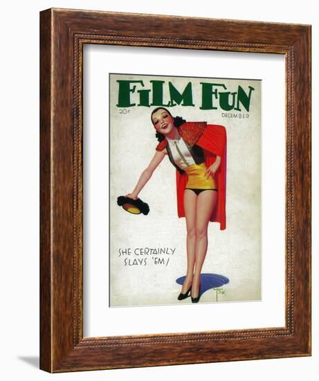 Film Fun Magazine Cover-Lantern Press-Framed Art Print