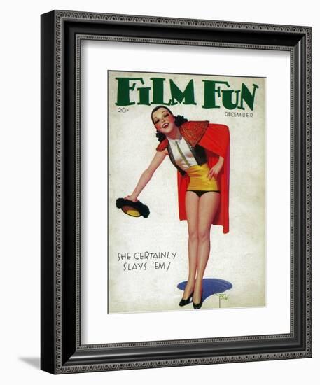 Film Fun Magazine Cover-Lantern Press-Framed Art Print