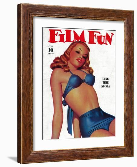 Film Fun Magazine Cover-Lantern Press-Framed Art Print