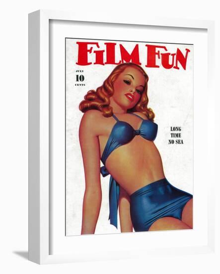 Film Fun Magazine Cover-Lantern Press-Framed Art Print