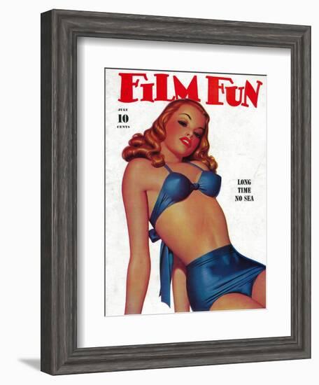 Film Fun Magazine Cover-Lantern Press-Framed Art Print