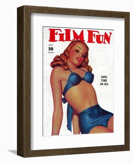 Film Fun Magazine Cover-Lantern Press-Framed Art Print