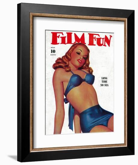 Film Fun Magazine Cover-Lantern Press-Framed Art Print