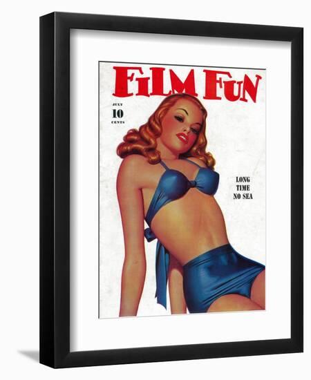 Film Fun Magazine Cover-Lantern Press-Framed Art Print