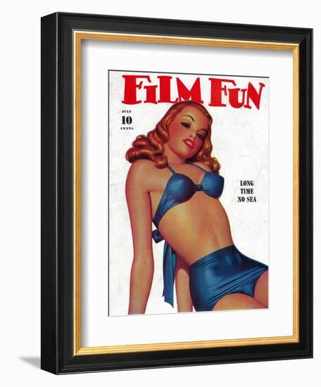 Film Fun Magazine Cover-Lantern Press-Framed Art Print