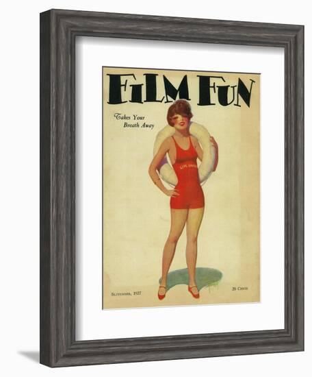 Film Fun Magazine Cover-Lantern Press-Framed Art Print