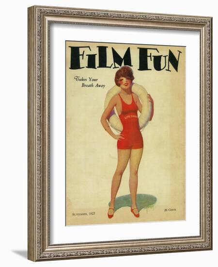 Film Fun Magazine Cover-Lantern Press-Framed Art Print