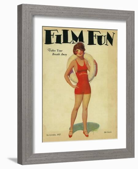 Film Fun Magazine Cover-Lantern Press-Framed Art Print