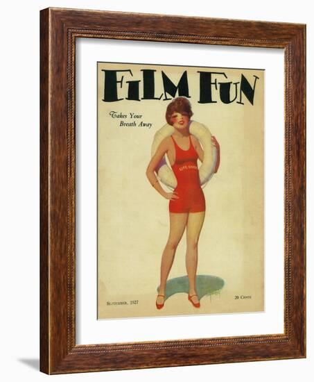 Film Fun Magazine Cover-Lantern Press-Framed Art Print