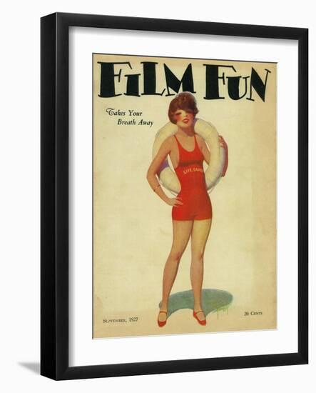 Film Fun Magazine Cover-Lantern Press-Framed Art Print