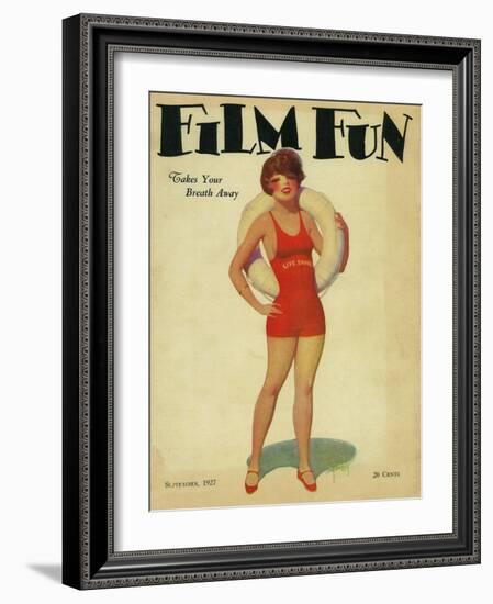 Film Fun Magazine Cover-Lantern Press-Framed Art Print