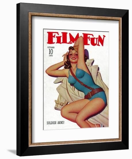 Film Fun Magazine Cover-Lantern Press-Framed Art Print