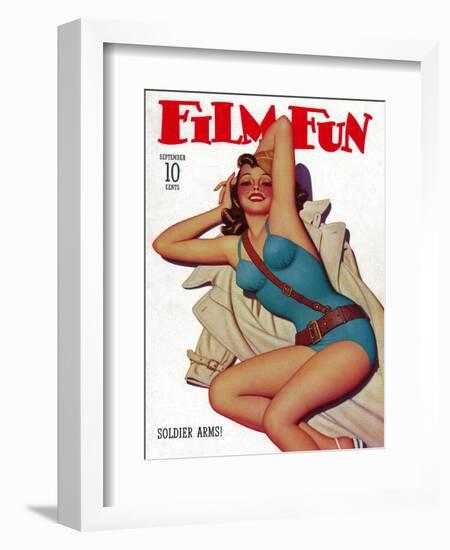 Film Fun Magazine Cover-Lantern Press-Framed Art Print