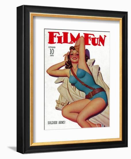 Film Fun Magazine Cover-Lantern Press-Framed Art Print