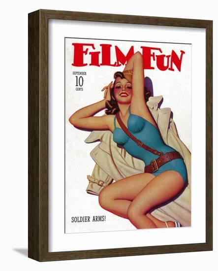 Film Fun Magazine Cover-Lantern Press-Framed Art Print