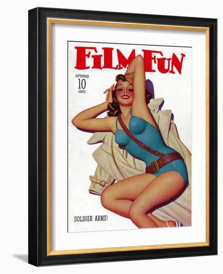 Film Fun Magazine Cover-Lantern Press-Framed Art Print