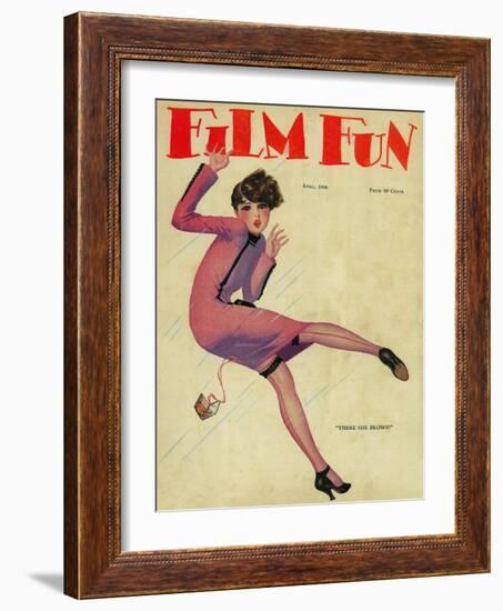 Film Fun Magazine Cover-Lantern Press-Framed Art Print