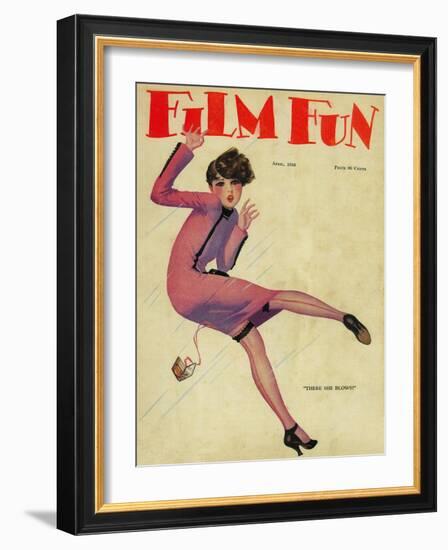 Film Fun Magazine Cover-Lantern Press-Framed Art Print