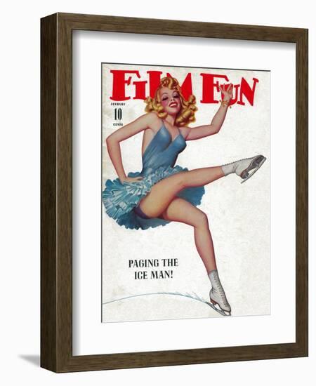 Film Fun Magazine Cover-Lantern Press-Framed Art Print