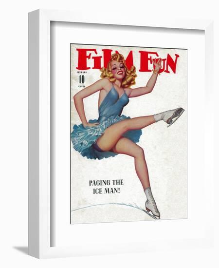 Film Fun Magazine Cover-Lantern Press-Framed Art Print