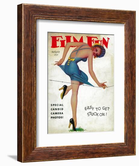 Film Fun Magazine Cover-Lantern Press-Framed Art Print