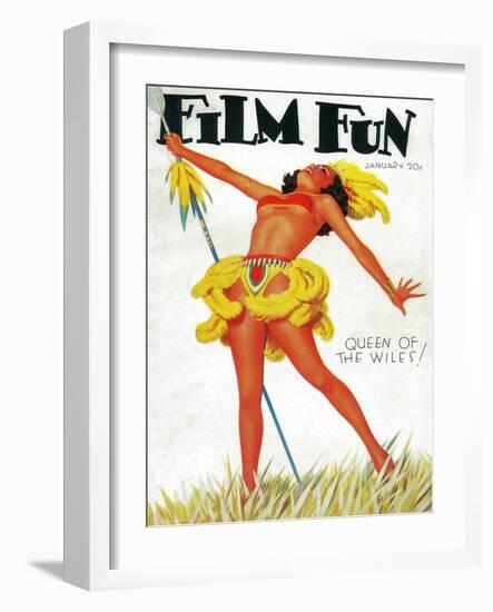 Film Fun Magazine Cover-Lantern Press-Framed Art Print