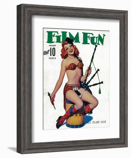 Film Fun Magazine Cover-Lantern Press-Framed Art Print