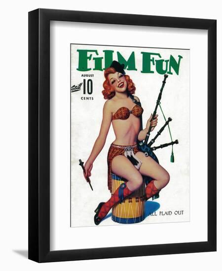 Film Fun Magazine Cover-Lantern Press-Framed Art Print