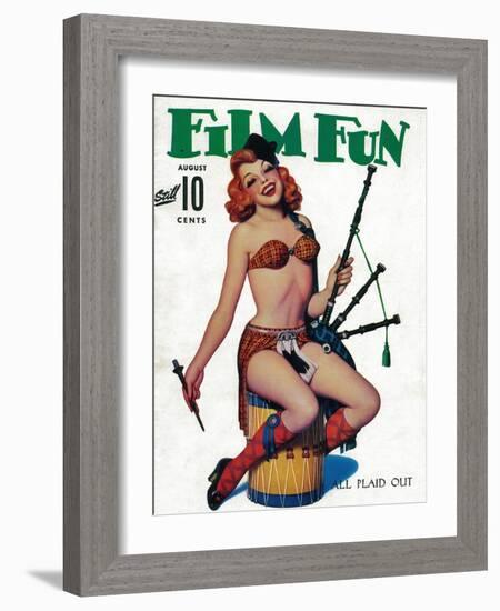 Film Fun Magazine Cover-Lantern Press-Framed Art Print