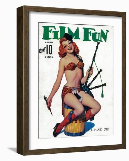 Film Fun Magazine Cover-Lantern Press-Framed Art Print