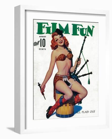 Film Fun Magazine Cover-Lantern Press-Framed Art Print