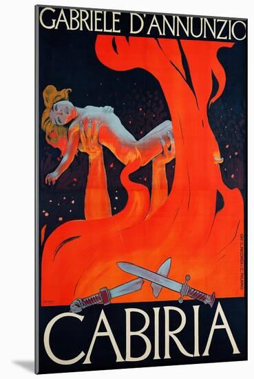 Film Poster for "Cabiria"-Ippolito Caffi-Mounted Giclee Print