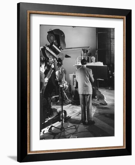 Filming a Tv Advert-null-Framed Photographic Print