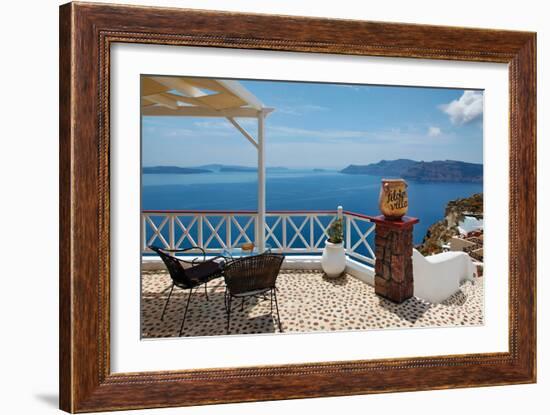 Filotera Villa Deck View-Larry Malvin-Framed Photographic Print