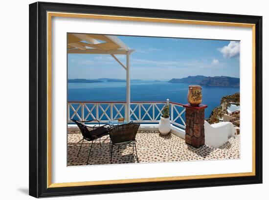 Filotera Villa Deck View-Larry Malvin-Framed Photographic Print