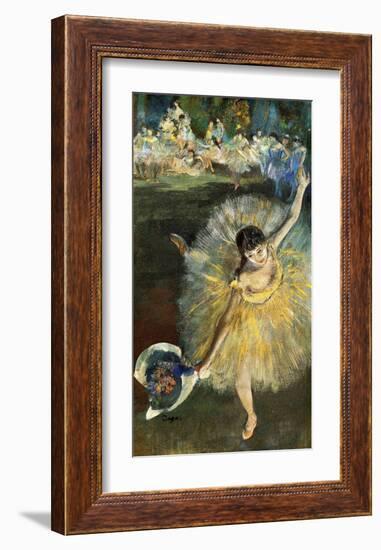 Fin d'Arabesque-Edgar Degas-Framed Giclee Print