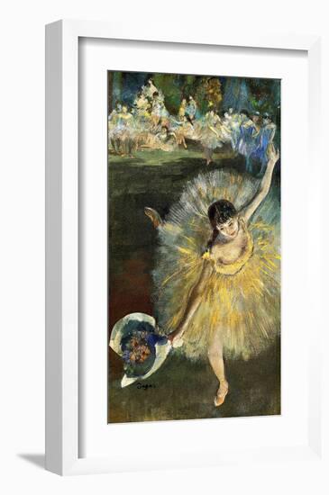 Fin d'Arabesque-Edgar Degas-Framed Giclee Print