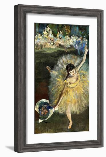 Fin d'Arabesque-Edgar Degas-Framed Giclee Print