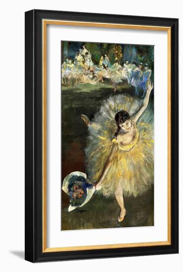 Fin d'Arabesque-Edgar Degas-Framed Giclee Print