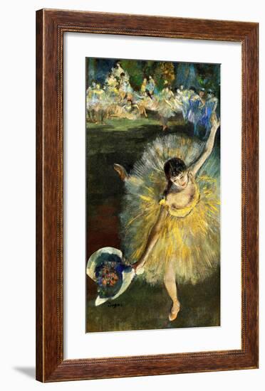 Fin d'Arabesque-Edgar Degas-Framed Giclee Print