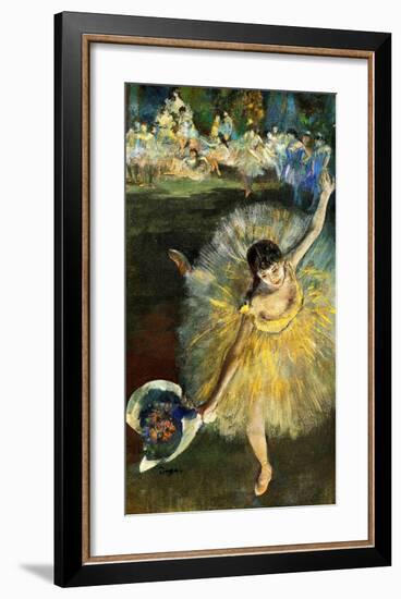 Fin d'Arabesque-Edgar Degas-Framed Giclee Print