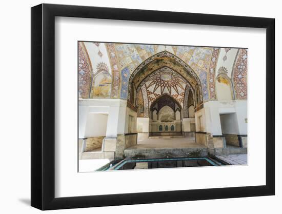 Fin Garden, Kushak pavilion, detail of the ceiling, Kashan, Isfahan Province, Iran-G&M Therin-Weise-Framed Photographic Print