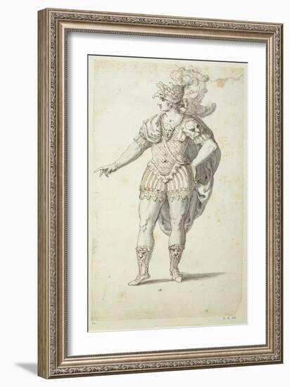 Final Design for Oberon's Dress, C.1611-Inigo Jones-Framed Giclee Print